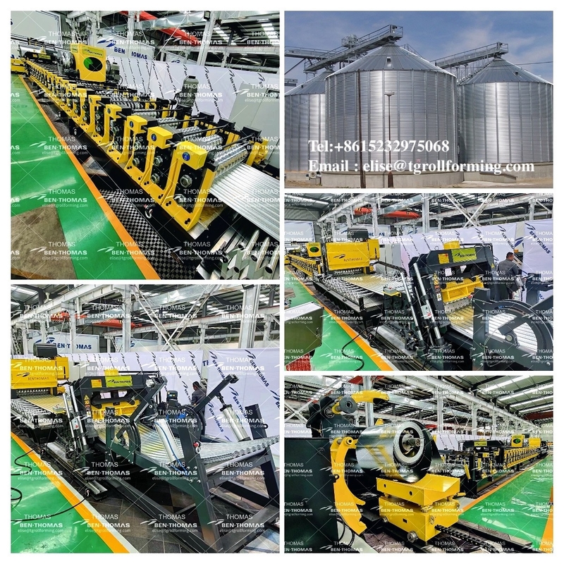 Grain bin roll forming line | grain storage silo making machine | silo prodiuction line
