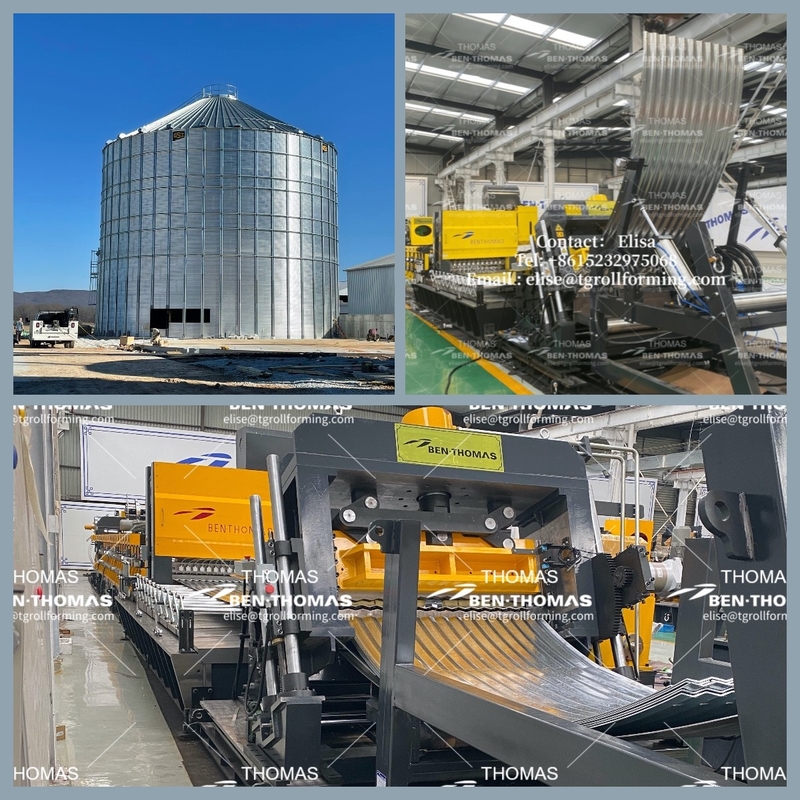 silo line | Grain silo sidewall equipment | grain silo panel machine
